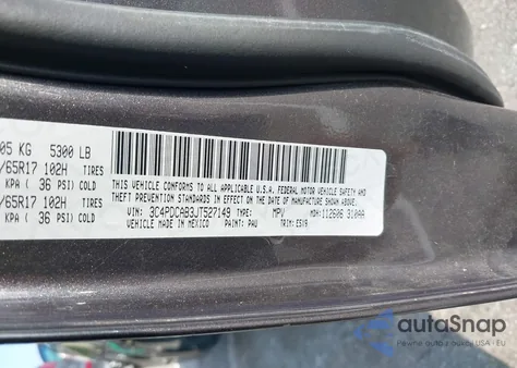 2018 Dodge Journey Se from USA, damaged, VIN 3C4PDCAB3JT527149